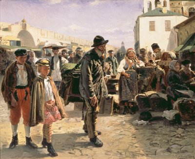 Leierkastenmann von Konstantin Alekseevich Korovin